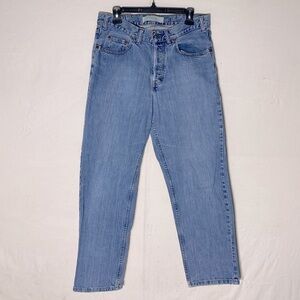 Vintage GAP Original Fit Relaxed Light Wash Button Fly Jeans 31